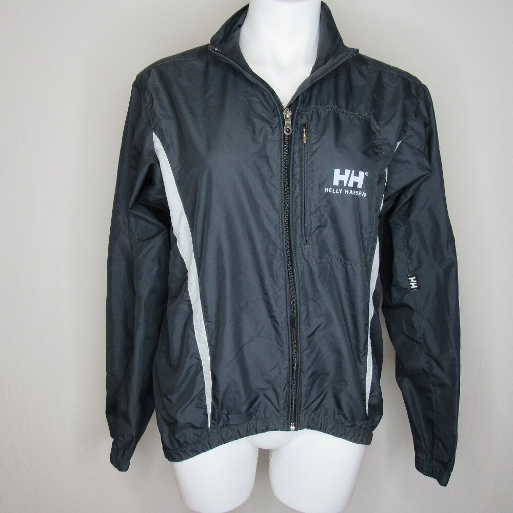 Helly Hansen Black Lightweight Windbreaker Cycling Jacket Men's S Small